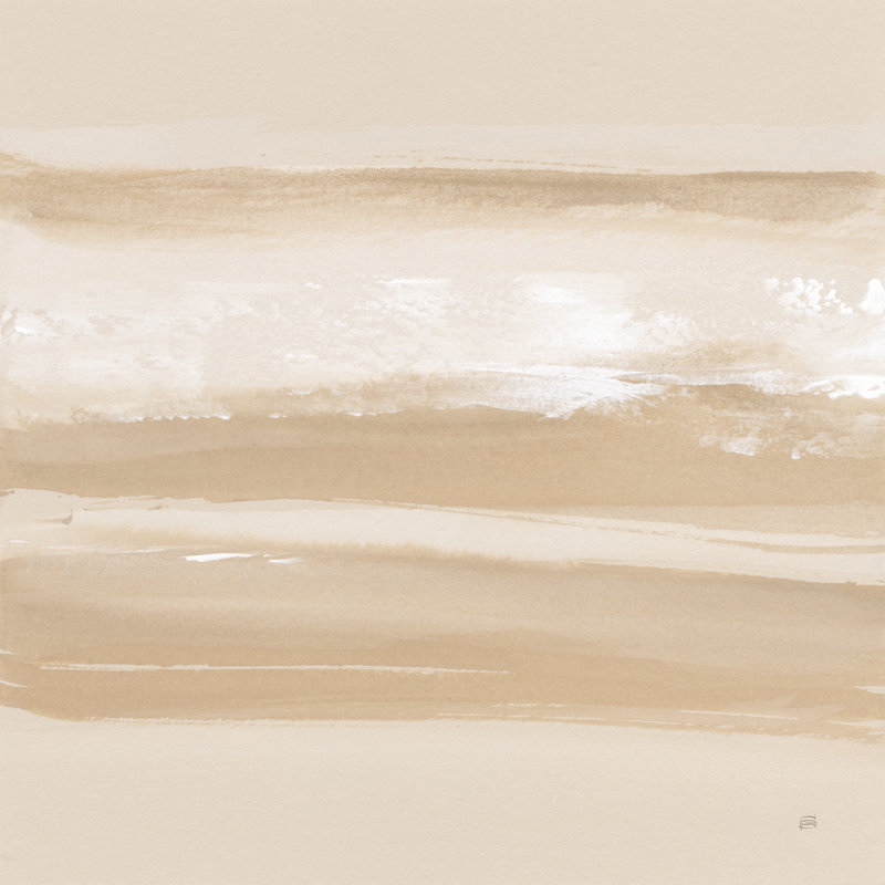 Neutral Slate III by Chris Paschke - Wrapped Canvas Painting, 30cm H x 30cm W