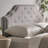 Grey Fabric Upholstered Headboard - Queen & Full Sized With Contemporary Appeal Button Diamond Stitch And Fine Nailhead Accents Assembly Required Delightful