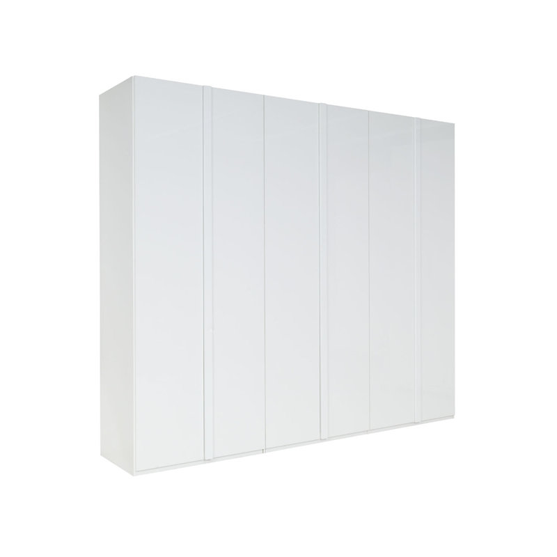 Wylo 6 Door tall, capacious Wardrobe 237cm H X 270cm W X 59cm D