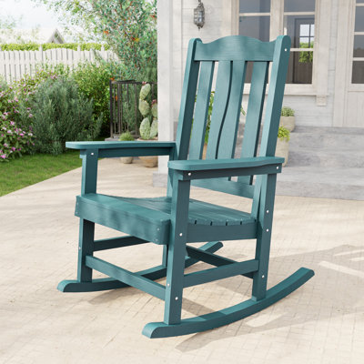 Chaise berçante d'extérieur en PEHD