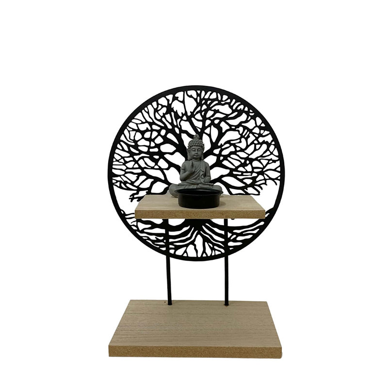 Wood Tabletop Tealight Holder