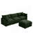 Modular Sectional Sofa, 102 Inch L Shaped Couch Set For Living Room, 3-Seater Comfy Cloud Couches With Movable Ottoman, DIY Combination, Chenille-1766606737