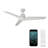 60" Vortex 3 - Blade Outdoor/Indoor Smart Standard Ceiling Fan with Wall Control Included, Works With Alexa and iOS or Android App-32650320