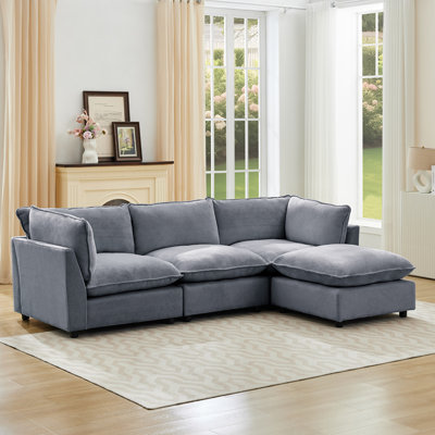 Eagan 106.4" W L-Shaped Upholstered Modular Sectional