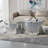 A Modern, Luxurious Silver Mirrored Coffee Table That Complements Contemporary Home Décor And Adds A Touch Of Sophistication To The Sofa Area.