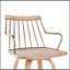 Tabouret de bar pivotant à hauteur fixe avec bois blanchi et cuivre antique pour cuisines et bars de ferme