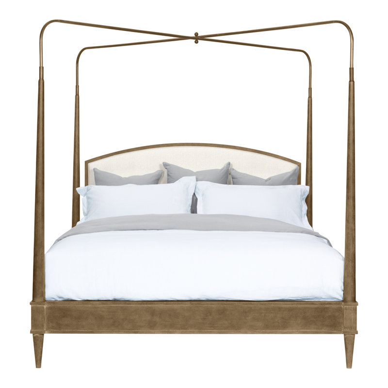 Anderkit Upholstered Canopy Bed, Hampton, Kennelly Snow