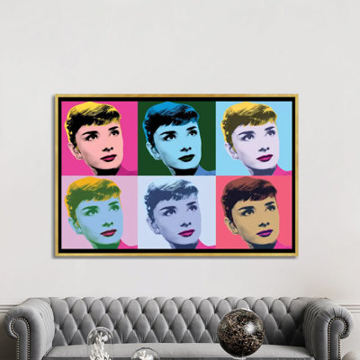 Audrey Hepburn Warhol Sabrina par radio Days-impression d’art graphique