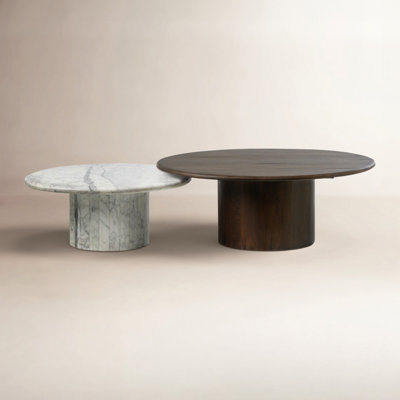 Brennan 34" Genuine Marble Coffee Table