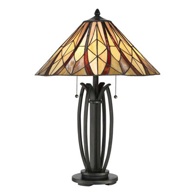 Ellzey Glass Standard Table Lamp