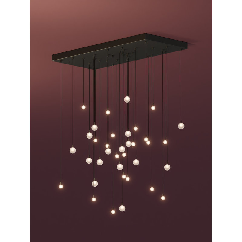 Loci Chandelier, Matte Black