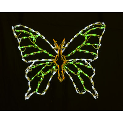 Affichage à DEL papillon - vert