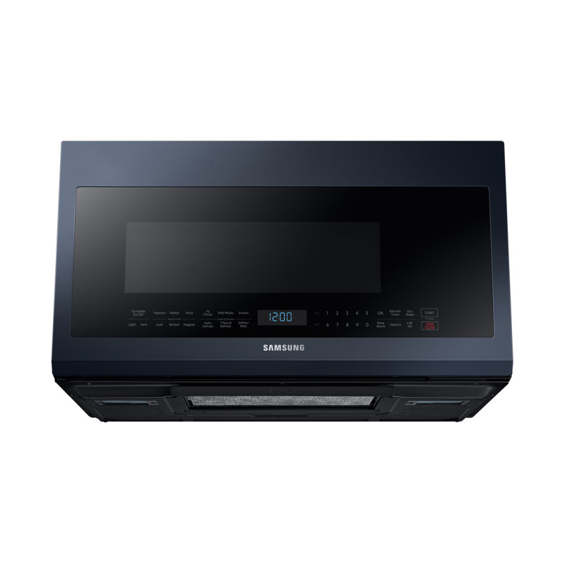 Micro-onde convertible 2,9 pieds cubes avec capacité de cuisson de 29,87 po Samsung Bespoke avec capteur, Bleu marine / noir