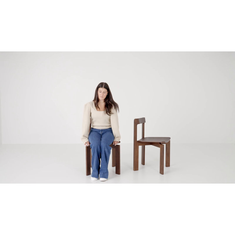 Leola Brown Ash Low Back Side Chair Set