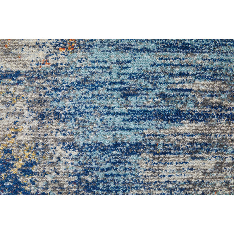 Groh Pappalardo Abstract Contemporary Area Rug, Multi/Ivory, Rectangle 6'7" x 9'6"