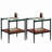Coffee Table And Two End Tables, Tempered Glass Table With MDF Shelf, Modern Tables For Living Room-1473384077