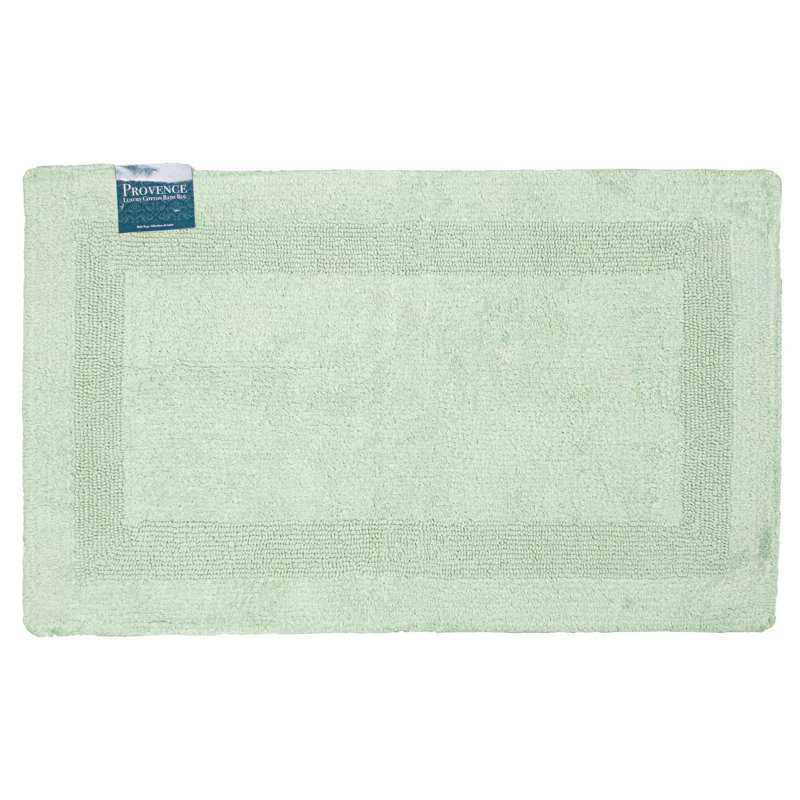 Tapis pour salle de bain Provence, L 20 po x L 32 po, Vert