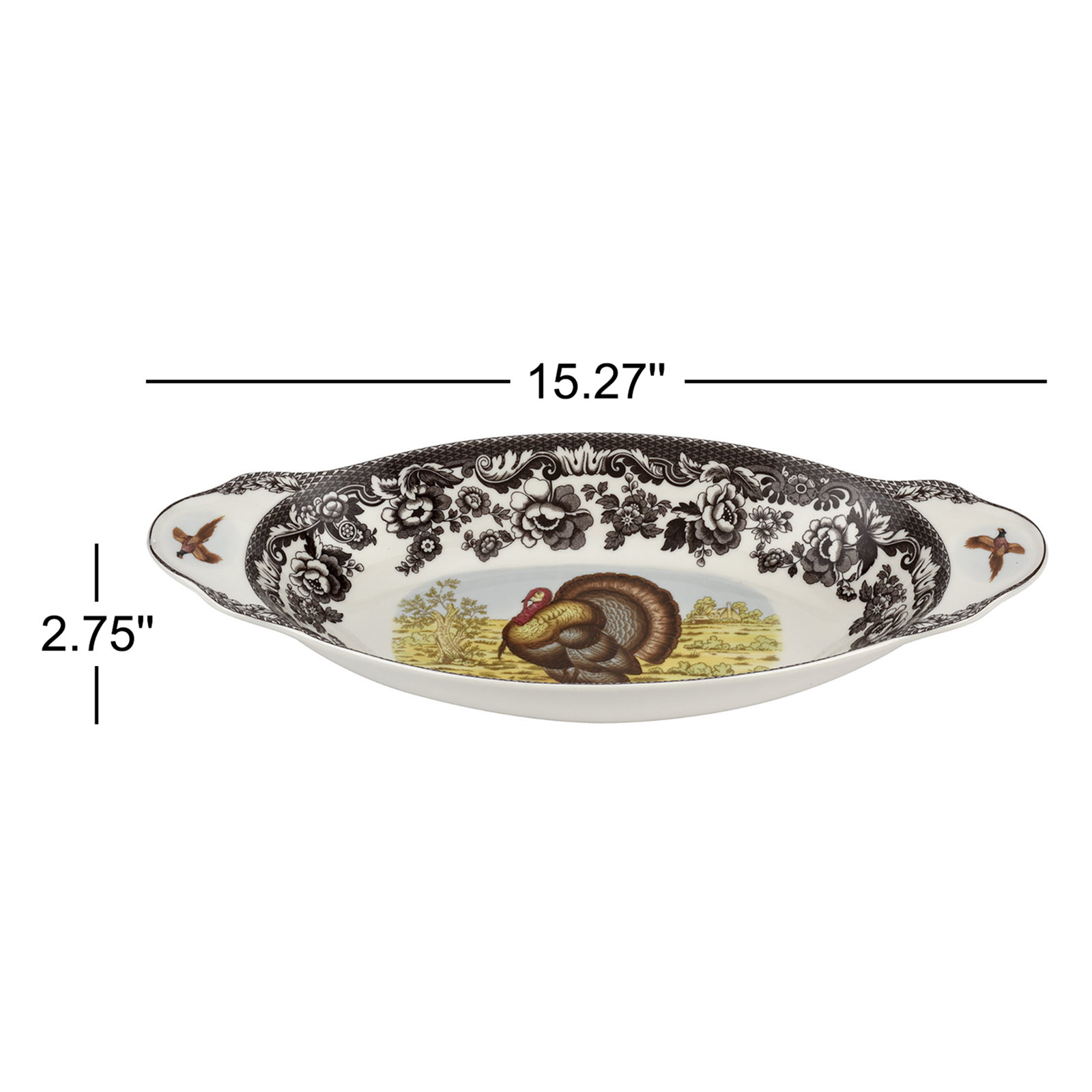 Woodland Turkey Porcelain Tray