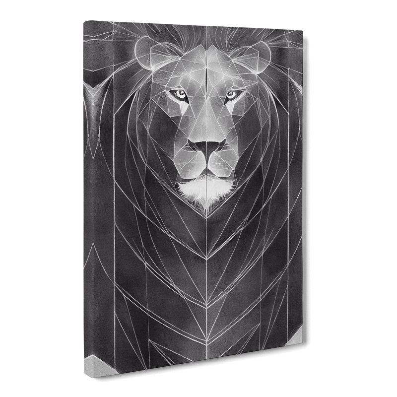 Lion View - Wrapped Canvas, 76cm H x 50cm W x 3cm D