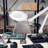 55'' White LED Swing Arm Floor Lamp