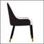 Chaise de salle à manger élégante à deux tons avec un design ergonomique et des pieds en métal durables pour une assise confortable dans divers environnements-88461760