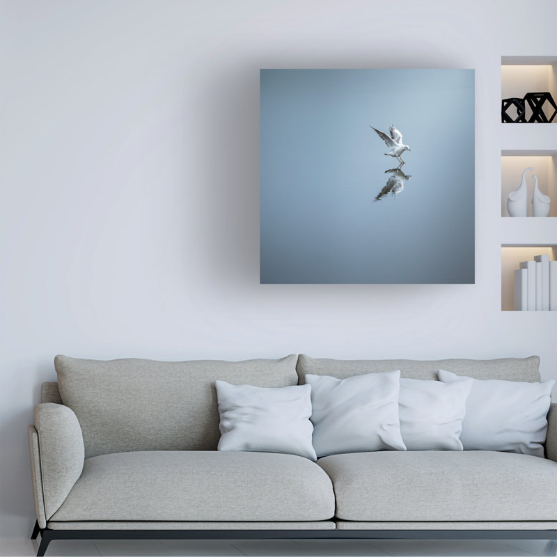 David Ahern  Touchdown Canvas Art, 14" H x 14" W