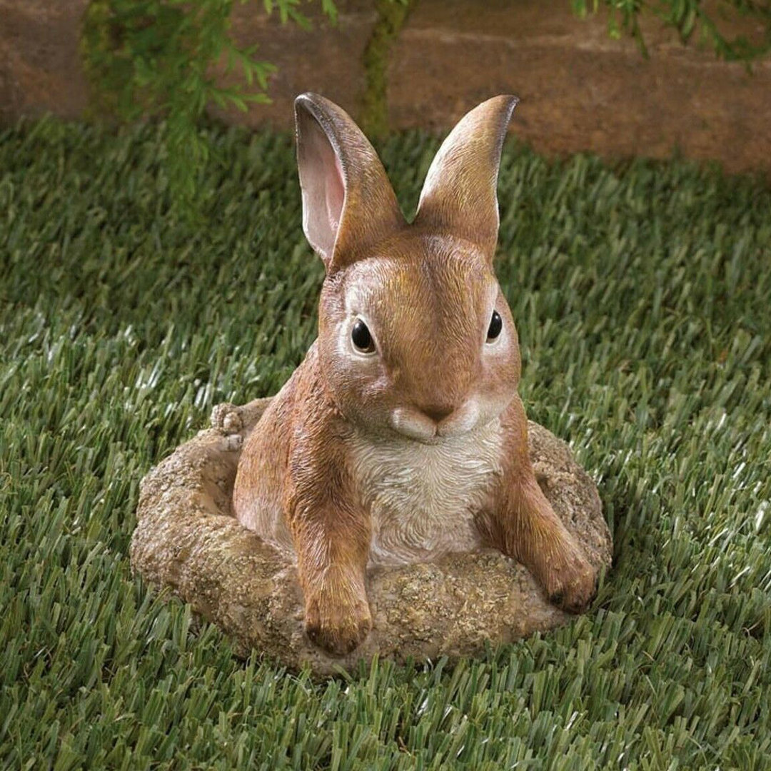 Jaylah Rabbit Weather Resistant Garden Statue August Grove®