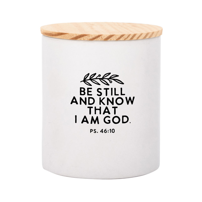  Contenant en céramique avec couvercle Be Still And Know