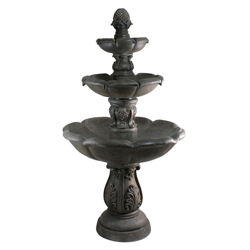 Fontaine florale de jardin 60 po