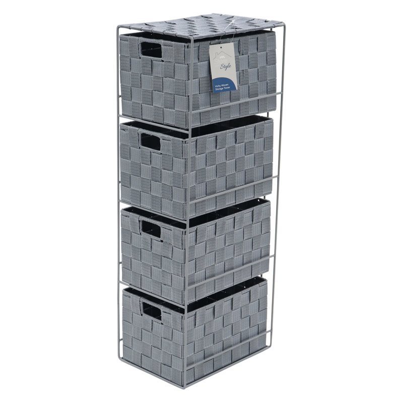 JVL Fabric Decorative Bin