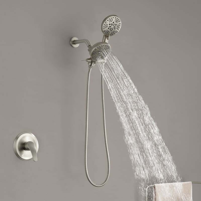 All-In-One Kit with Rough in-Valve, Brushed Nickel