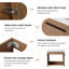Meuble-lavabo mural simple 23,93 po avec plateau en résine Haithem