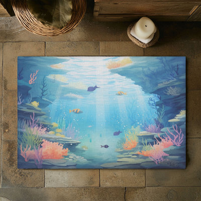 Tapis tressé Beneath the Waves