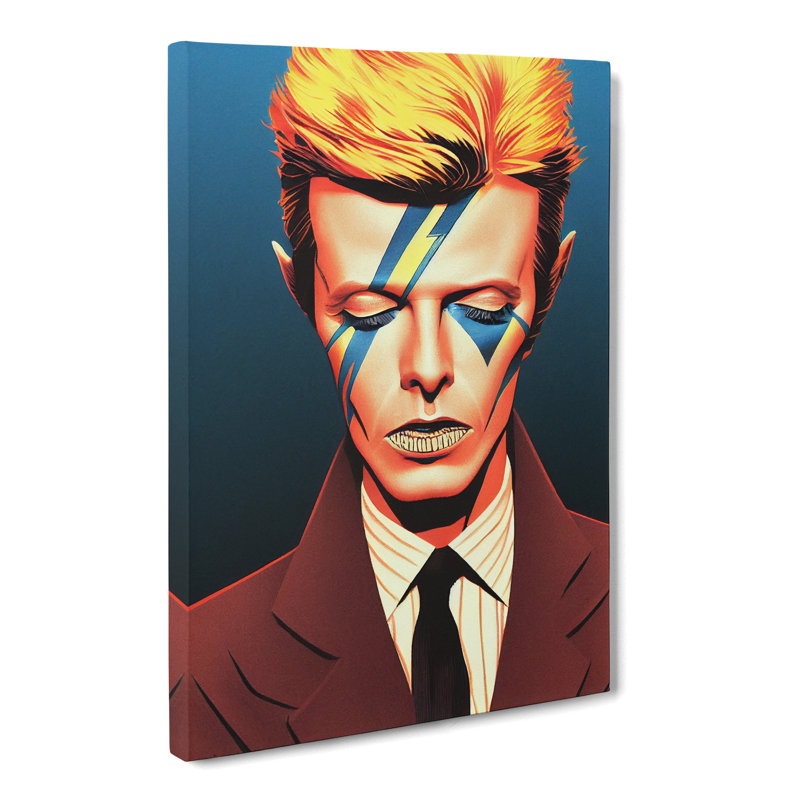 David Bowie Portrait Vol.2 - Wrapped Canvas Print, 50cm H x 35cm W x 3cm D