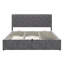 Hatten Upholstered Velvet Drawers and Lift Up Storage Ottoman Bed-1141210923