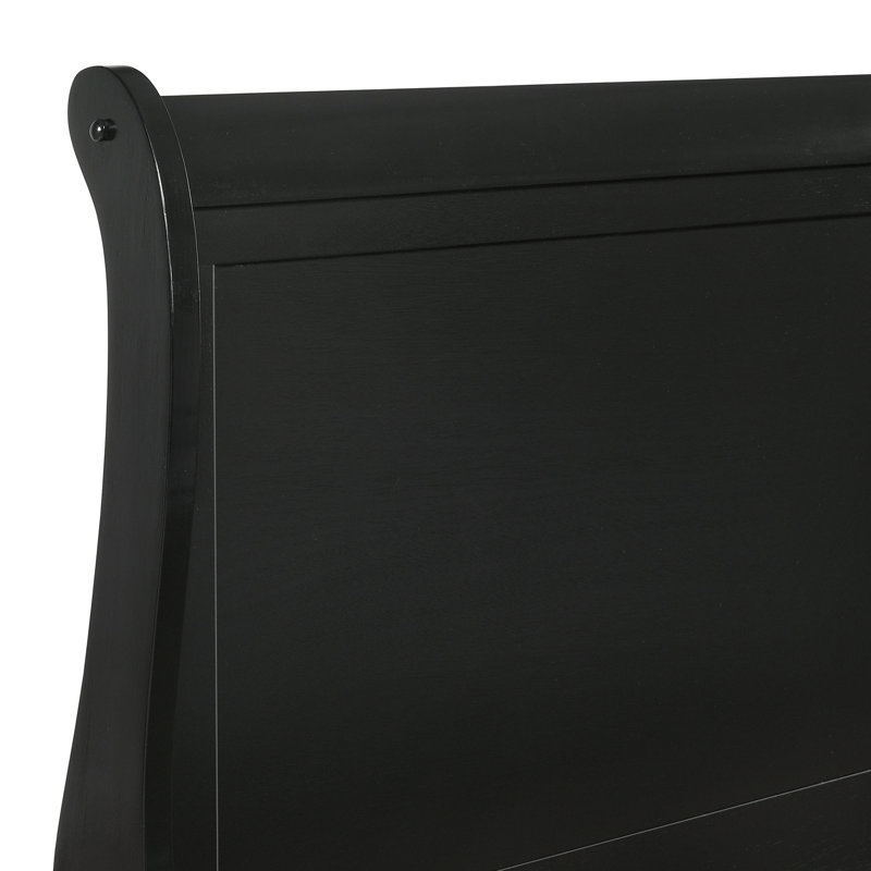 Auzinda Bed, Black, Queen