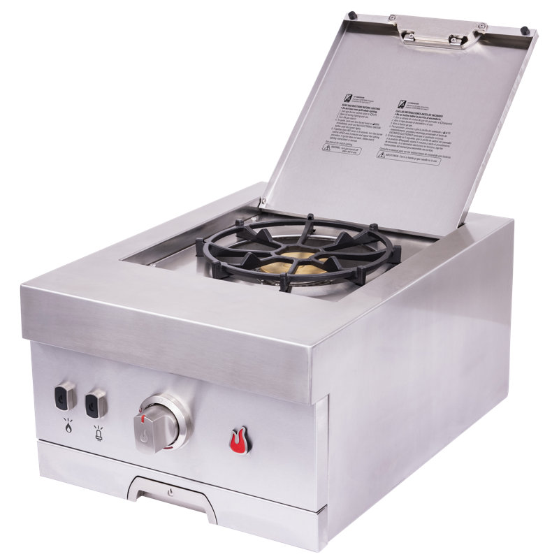 Stainless Steel Propane Gas Side Burner with Controls