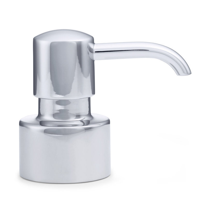 Parquet Soap Dispenser, Polished Chrome