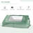 Outsunny 71" X 55" X 32" Mini Tunnel Greenhouse, Garden Planting Shed, Outdoor Flower Planter Warm House With Zipper Windows And Door
