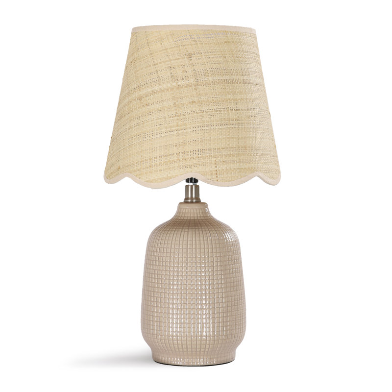 Ceramic Table Lamp, Grey