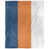 Bleu marine / orange / blanc