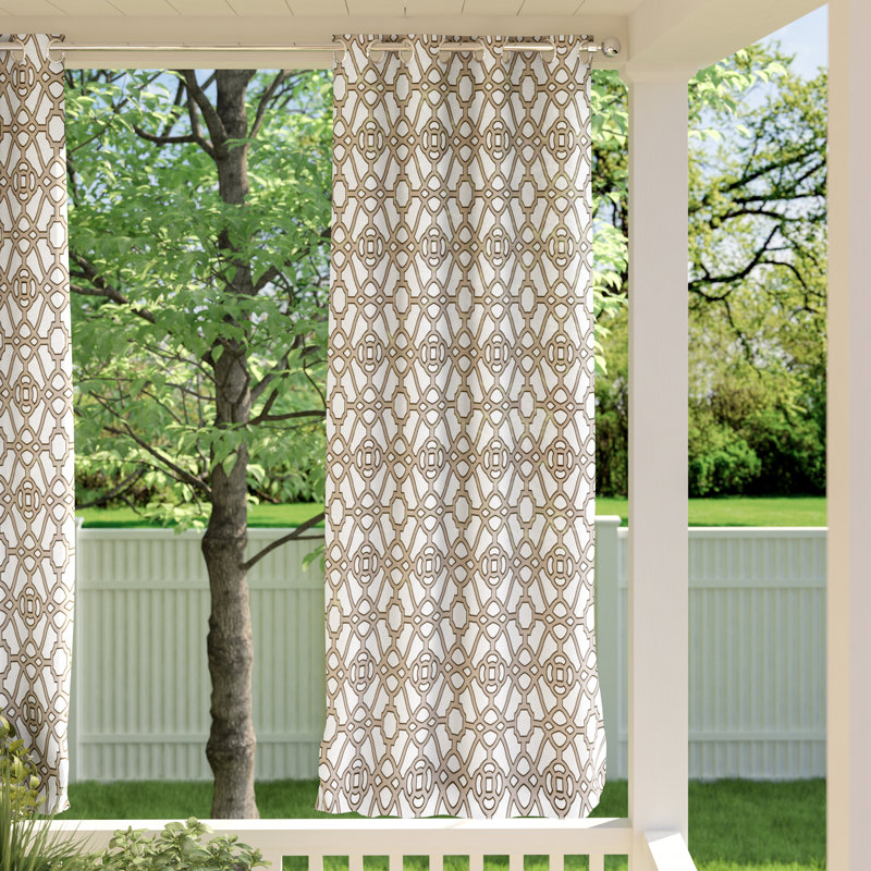 Prasad Room Darkening Single Curtain Panel, 50" W x 95" L, Blue