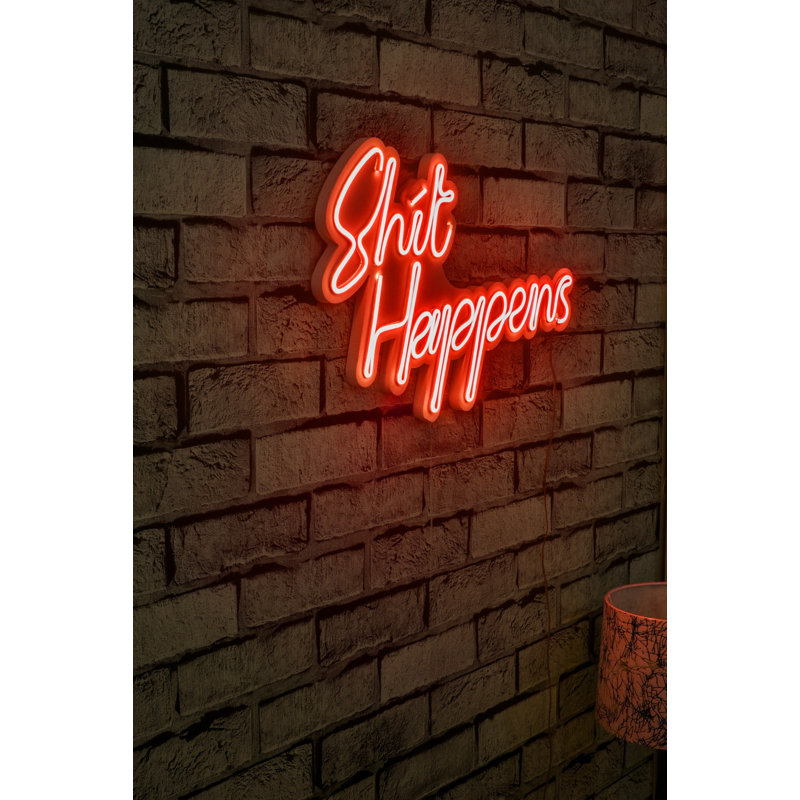 Bandes lumineuses flexibles à DEL néon - rouge imperméable, 17,7 po x 11,4 po x 0,8 po | 12V DC, 8W-10W / m | Système de suspension murale intégré, gabarit en mousse de PVC, fiche de type C, parfait pour la décoration intérieure et les espaces créatifs