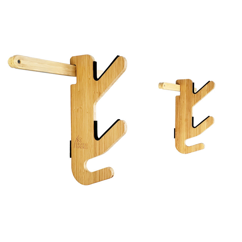 Hallsteiner Adjustable Multi-Use Ski/Snowboard Rack, 2 Tier, Birch