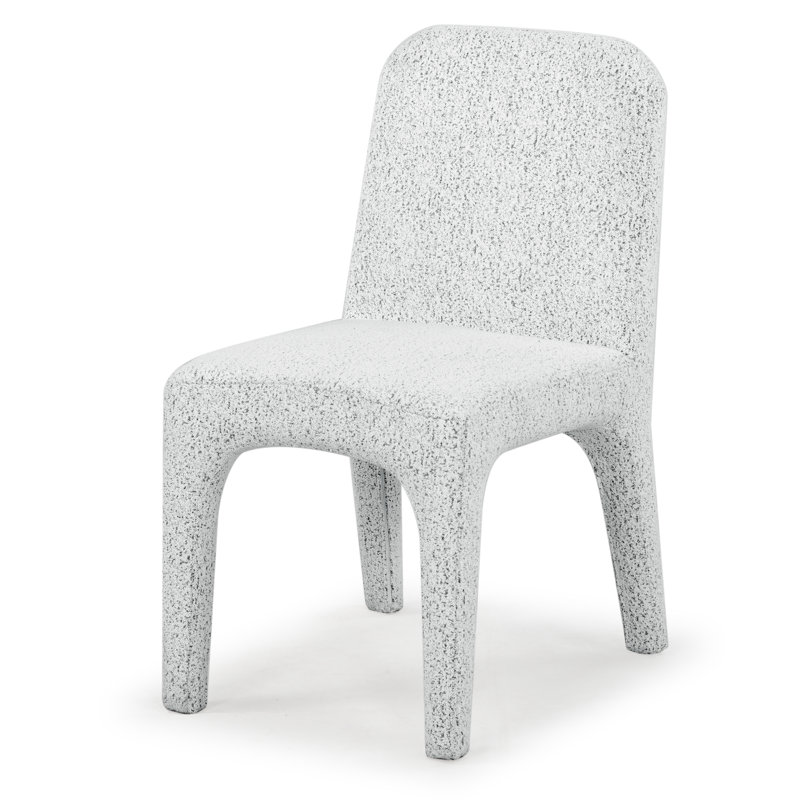 Chaise d'appoint Iyaas, Blanc / noir