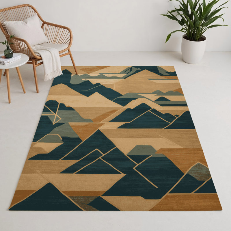 Tapis intérieur et extérieur ArtDeco, Rectangle 9 pi x 12 pi