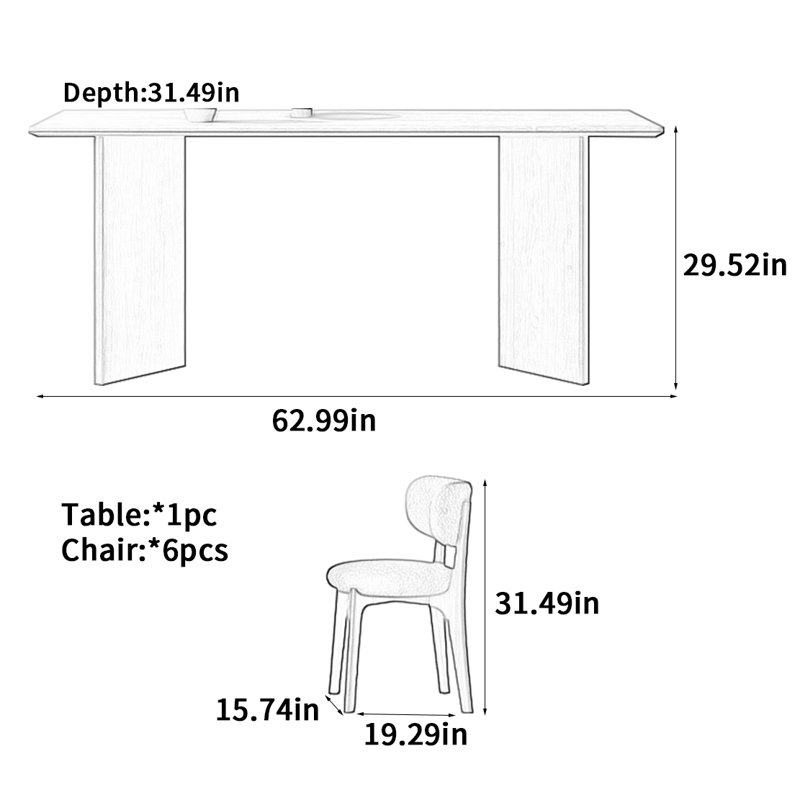 Charlemont, H 29,52 po x L 62,99 po x l 31,49 po