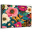 Très grande reproduction d'art sur toile - Motif floral audacieux et coloré, décoration pour le salon ou la chambre à coucher - «Assemblage requis du cadre (cadre non fini)»-105076078