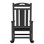 Ensemble de 2 chaises berçantes d'extérieur en PEHD d'extérieur résistantes aux intempéries-1820155577