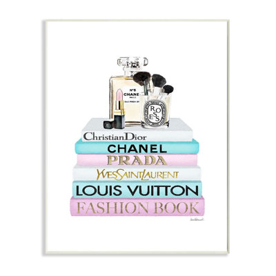 « styleing designer maquillage bookstack blue », impression